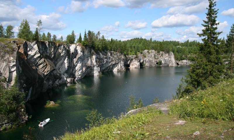 Обои река, скалы, обрыв, river, rocks, open разрешение 1920x1200 Загрузить