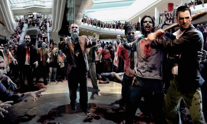 Обои зомби, dead rising, трупы, бита, zombies, corpses, bit разрешение 1920x1080 Загрузить