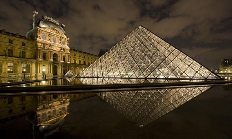 Обои париж, франция, лувр, paris, france, the louvre разрешение 1920x1200 Загрузить