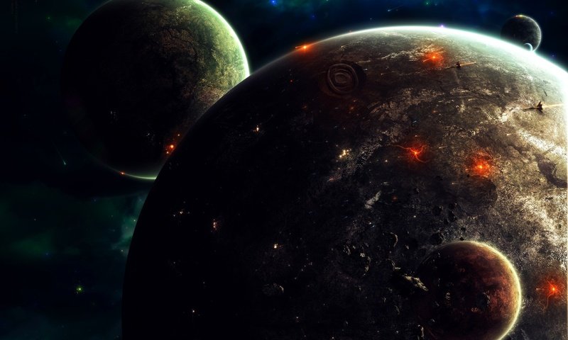 Обои космос, планеты, space, planet разрешение 2560x1600 Загрузить