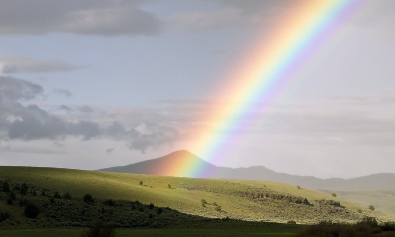 Обои радуга, сша, орегон, митчелл, rainbow, usa, oregon, mitchell разрешение 2560x1600 Загрузить