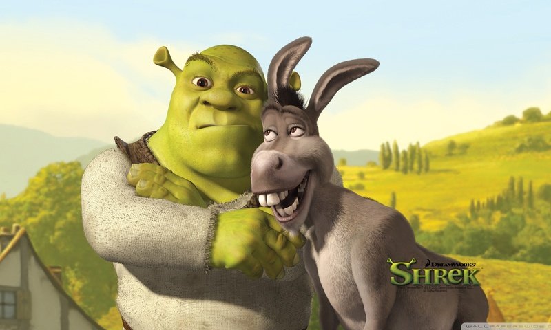 Обои осел, шрек, donkey, shrek разрешение 1920x1080 Загрузить