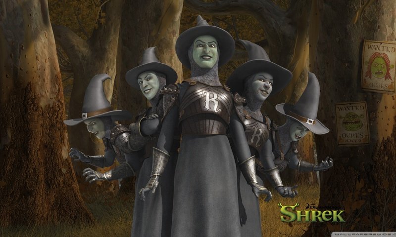 Обои ведьмы, шрек, witches, shrek разрешение 1920x1080 Загрузить