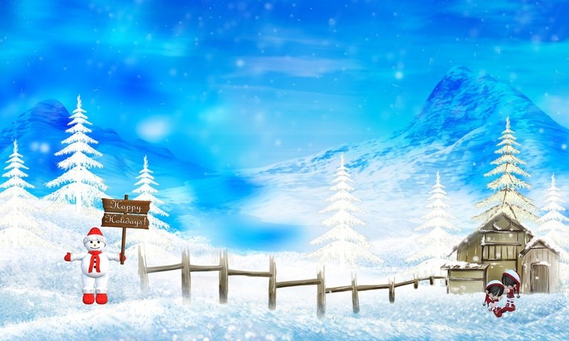 Обои новый год, зима, new year, winter разрешение 1920x1200 Загрузить