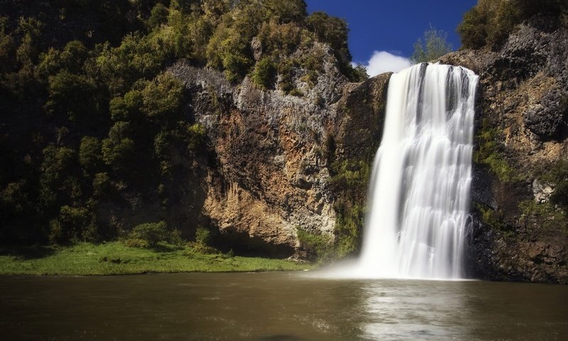 Обои река, скалы, природа, пейзаж, водопад, hunua falls, новая зеландия, водопад хунуа, river, rocks, nature, landscape, waterfall, new zealand разрешение 2560x1600 Загрузить