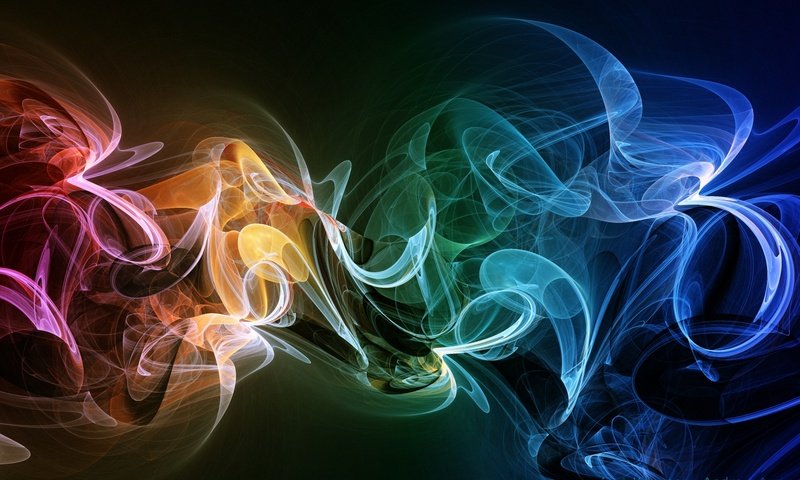 Обои абстракция, фон, дым, разноцветный, красочный, яркий, abstraction, background, smoke, colorful, bright разрешение 1920x1200 Загрузить