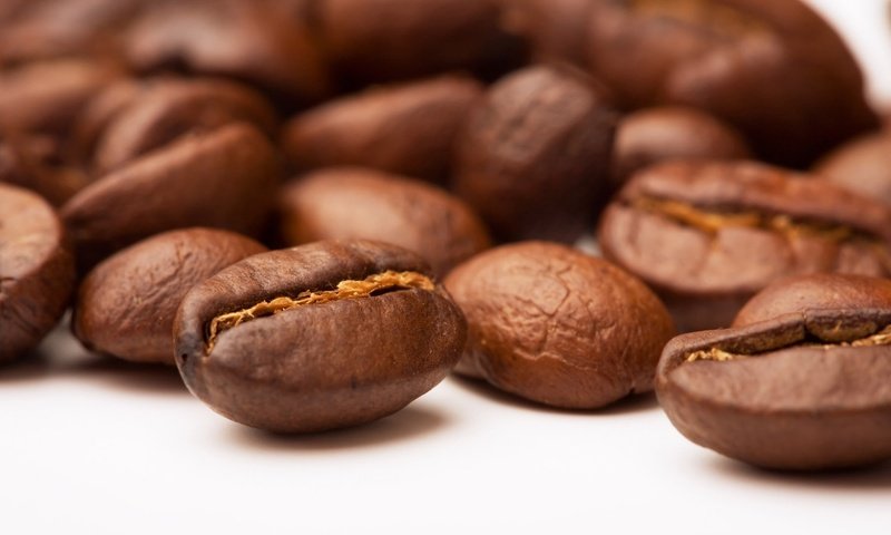 Обои зерна, кофе, кофейные зерна, крупным планом, grain, coffee, coffee beans, closeup разрешение 1920x1080 Загрузить