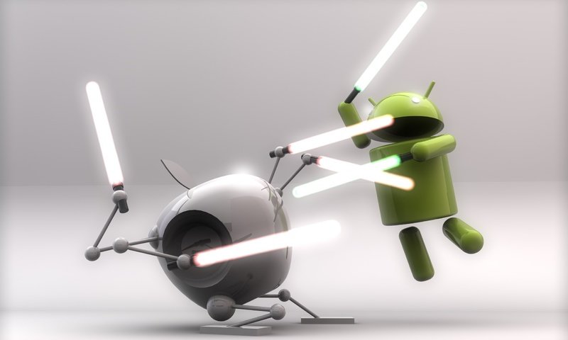 Обои борьба, андроид, мечи, эппл, fight, android, swords, apple разрешение 2560x1600 Загрузить