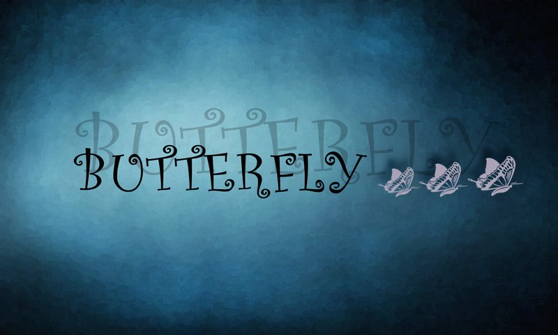 Обои бабочка, текст, три, buttefly, butterfly, text, three разрешение 1920x1080 Загрузить