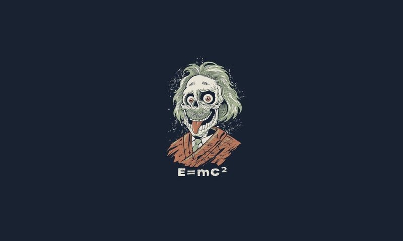 Обои зомби, e=mc2, эйнштейн, мертвяк, zombies, einstein, ghoul разрешение 1920x1080 Загрузить