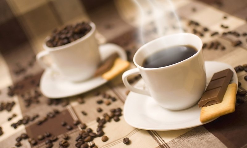 Обои кофе, шоколад, печенье, coffee, chocolate, cookies разрешение 1920x1080 Загрузить