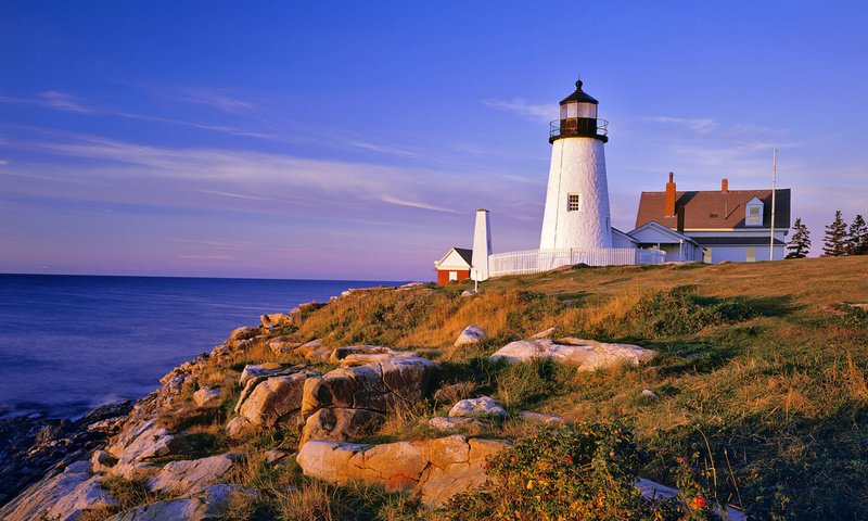 Обои скалы, берег, море, маяк, rocks, shore, sea, lighthouse разрешение 1920x1080 Загрузить