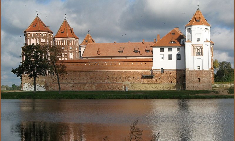 Обои вода, замок, water, castle разрешение 1920x1200 Загрузить