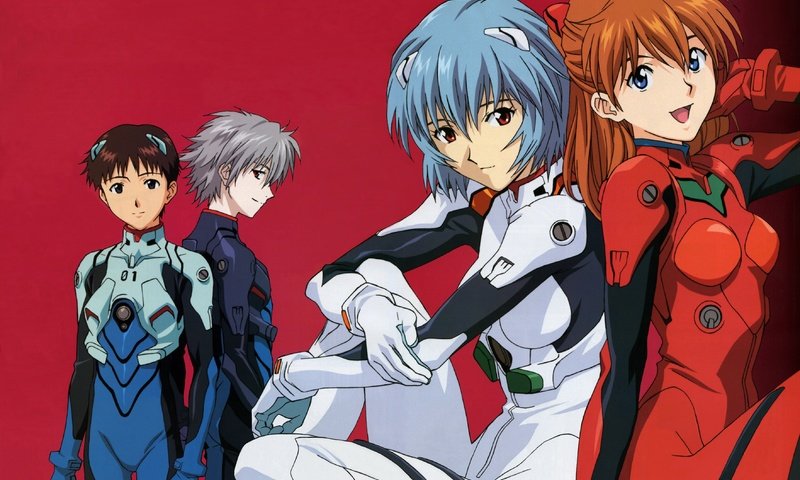 Обои neon genesis evangelion, ayanami rei, красные глаза, голубые волосы, bodysuit, ikari shinji, nagisa kaworu, soryu asuka langley, красные волосы, глаза голубые, red eyes, blue hair, nagisa below usability, red hair, blue eyes разрешение 3529x2515 Загрузить