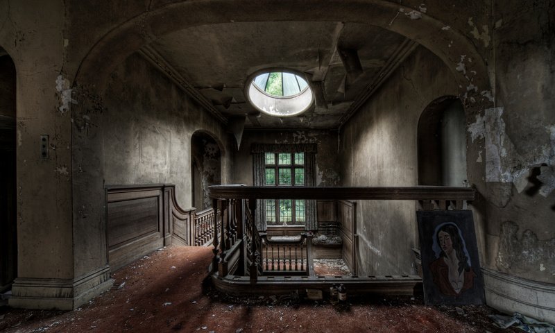 Обои лестница, дом, окно, заброшенное, ladder, house, window, abandoned разрешение 2068x1300 Загрузить