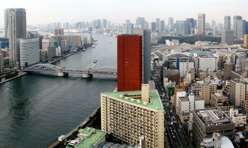 Обои мост, япония, токио, bridge, japan, tokyo разрешение 4143x2103 Загрузить