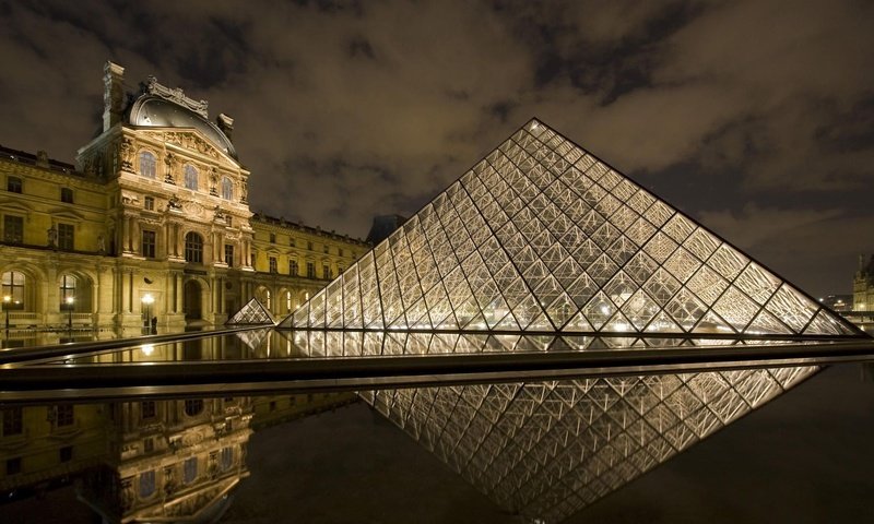 Обои париж, лувр, paris, the louvre разрешение 1920x1080 Загрузить