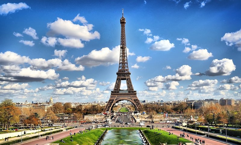 Обои париж, франция, эйфелева башня, paris, france, eiffel tower разрешение 1920x1080 Загрузить