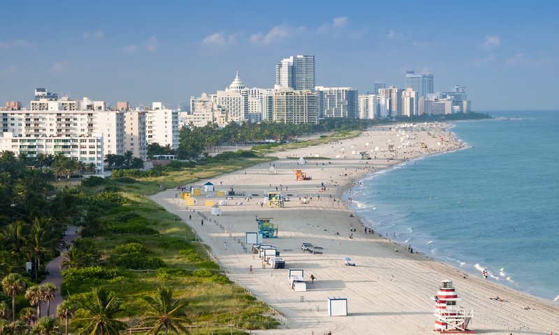 Обои пляж, сша, майями, beach, usa, miami разрешение 3600x2391 Загрузить