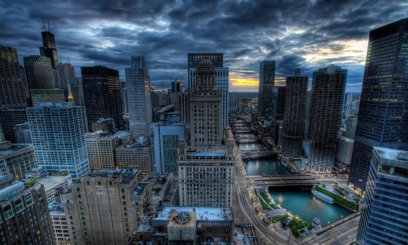 Обои небо, небоскребы, пасмурно, чикаго, the sky, skyscrapers, overcast, chicago разрешение 4305x2865 Загрузить