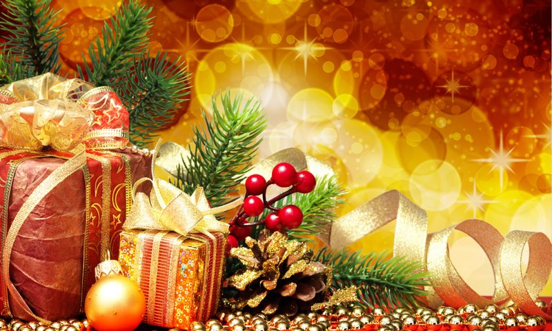 Обои новый год, подарки, new year, gifts разрешение 2560x1920 Загрузить