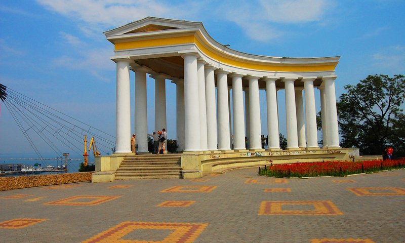 Обои лето, архитектура, колоннада, summer, architecture, colonnade разрешение 2256x1496 Загрузить