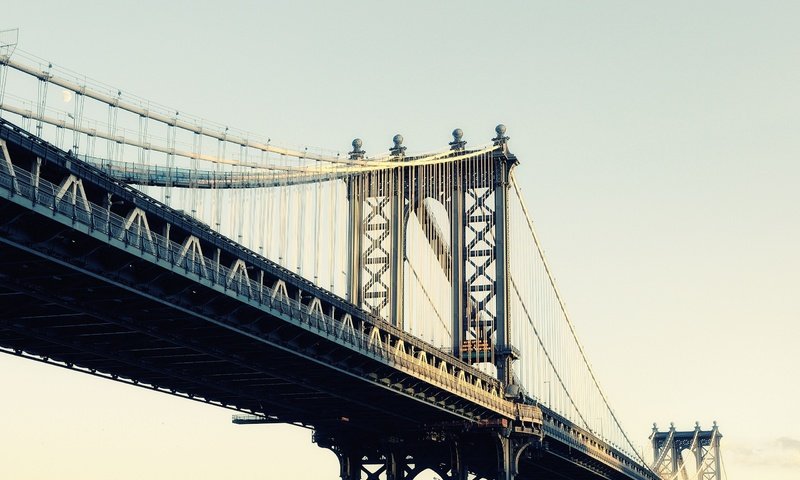 Обои нью-йорк, бруклинский мост, new york, brooklyn bridge разрешение 2560x1600 Загрузить
