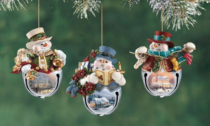 Обои новый год, зима, снеговики, елочные игрушки, новогодние игрушки, новогодний шар, new year, winter, snowmen, christmas decorations, christmas toys, christmas ball разрешение 2560x1600 Загрузить