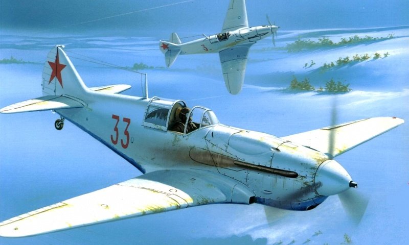 Обои самолет, истебитель, lavochkin gorbunov, рисоунок, the plane, istrebitel, risunok разрешение 2500x1917 Загрузить