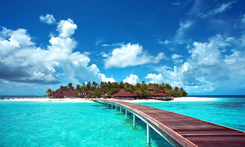 Обои зима, остров, лыжи, тропики, мальдивы, winter, island, ski, tropics, the maldives разрешение 2362x1572 Загрузить