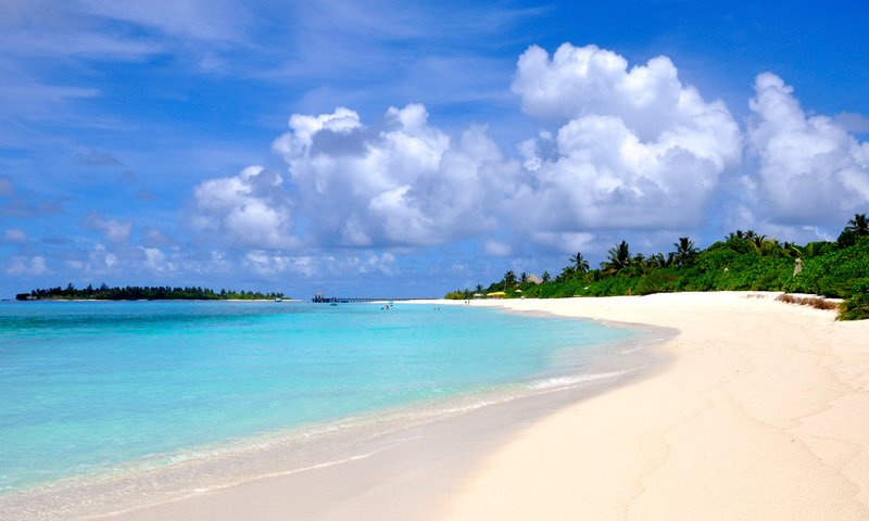 Обои пляж, остров, тропики, мальдивы, beach, island, tropics, the maldives разрешение 4074x2681 Загрузить