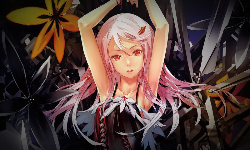 Обои девушка, аниме, guilty crown, uzory, girl, anime разрешение 1920x1200 Загрузить