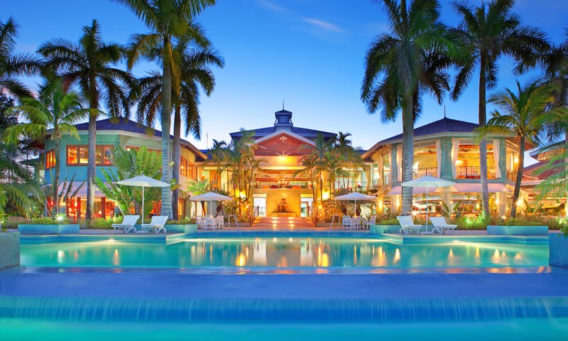 Обои бассейн, курорт, тропики, pool, resort, tropics разрешение 5441x3707 Загрузить