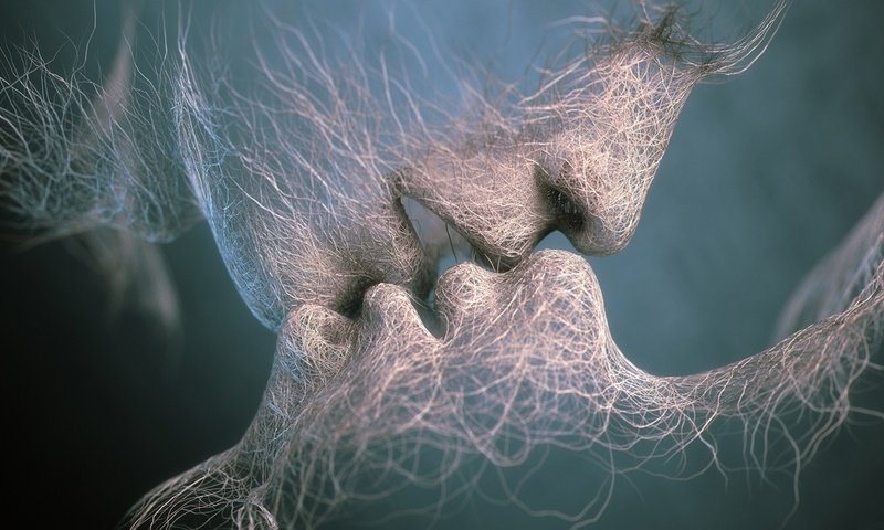 Обои фон, графика, сетка, любовь, нежность, поцелуй, 3д, 3d поцелуй. 3d-графика, background, graphics, mesh, love, tenderness, kiss, 3d, 3d kiss. 3d graphics разрешение 1920x1080 Загрузить