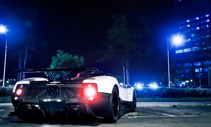 Обои ночь, город, zonda, сингапур, cinque, задом, пагани, night, the city, singapore, ass, pagani разрешение 1920x1080 Загрузить