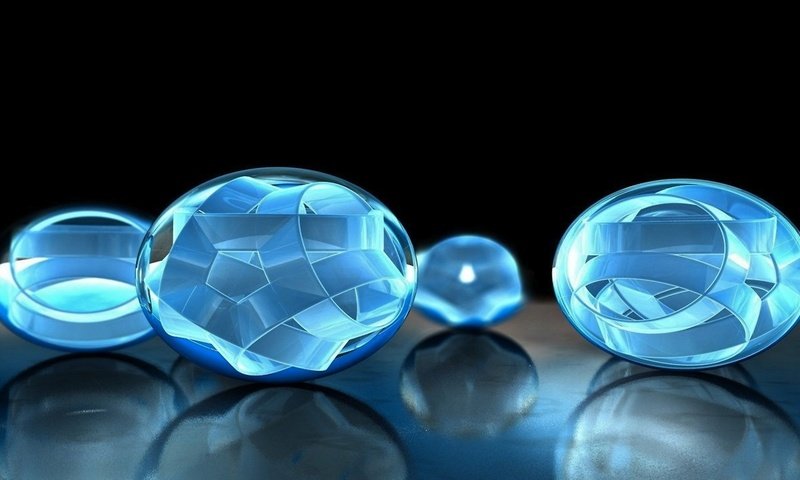 Обои синие шары, blue balls разрешение 2560x1440 Загрузить