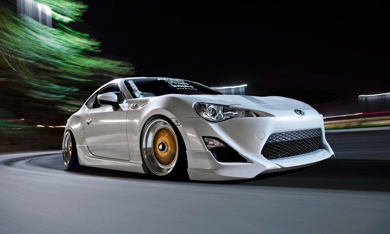 Обои тюнинг, тойота, toyota gt86, в движении, tuning, toyota, in motion разрешение 1920x1080 Загрузить