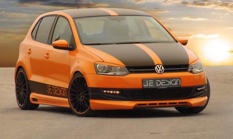 Обои дорога, оранжевый, vw, road, orange разрешение 1920x1200 Загрузить