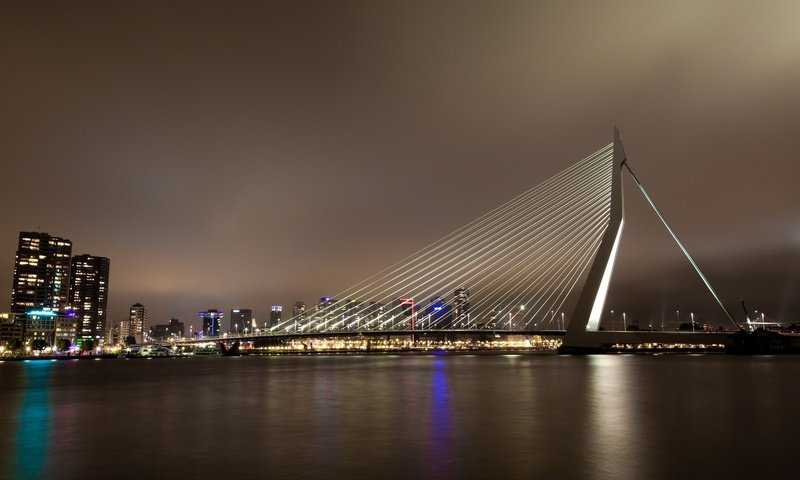 Обои ночь, нидерланды, роттердам, городской пейзаж, cityscapes, the netherlands, ноч, night, netherlands, rotterdam, the urban landscape разрешение 1920x1080 Загрузить