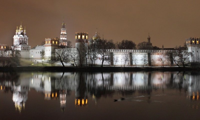 Обои монастырь, новодевичий, the monastery, novodevichy разрешение 2016x1260 Загрузить