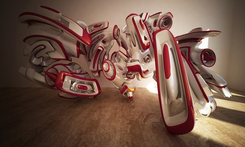 Обои абстрактные 3d формы, abstract 3d shapes разрешение 1920x1080 Загрузить