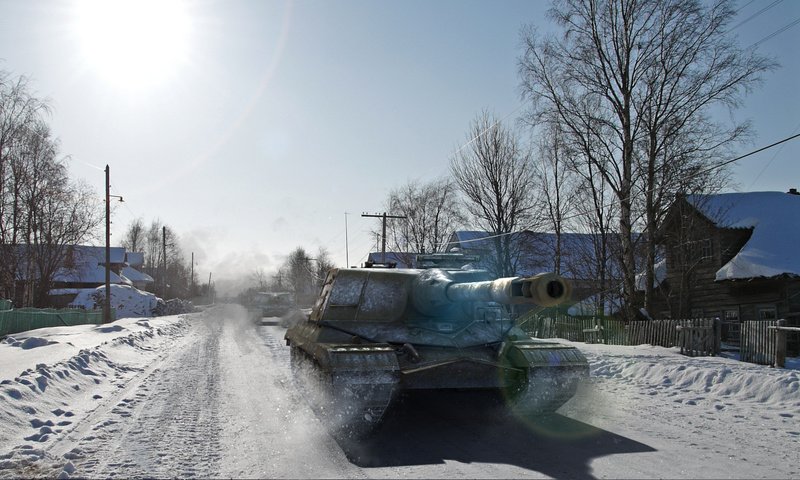 Обои снег, зима, деревня, объект 268, snow, winter, village, object 268 разрешение 1920x1080 Загрузить