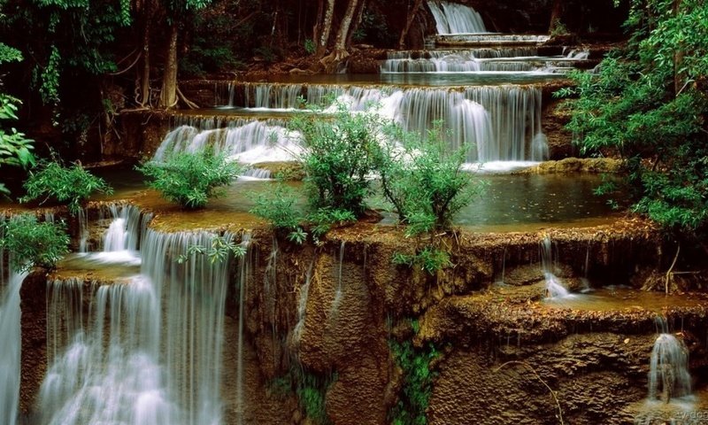 Обои водопад, waterfall разрешение 1920x1080 Загрузить