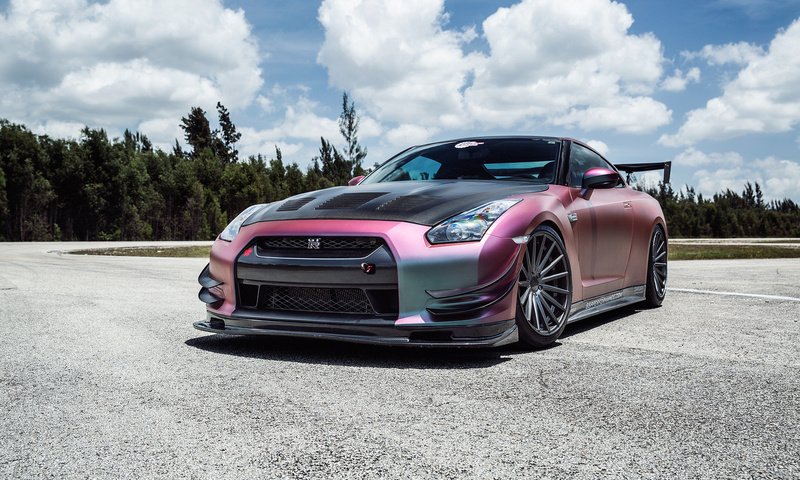 Обои автомобиль, тюнинг, автообои, nissan gt-r, car, tuning, rechange разрешение 1920x1200 Загрузить