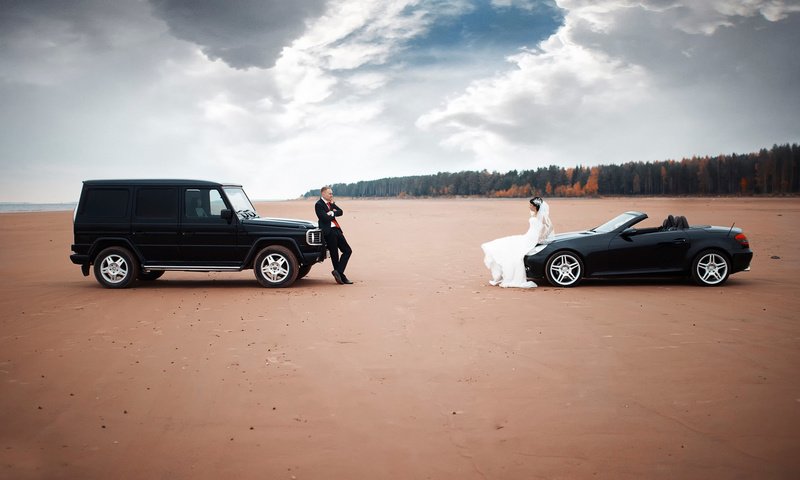 Обои машины, жених, свадьба, невеста, machine, the groom, wedding, the bride разрешение 1920x1080 Загрузить