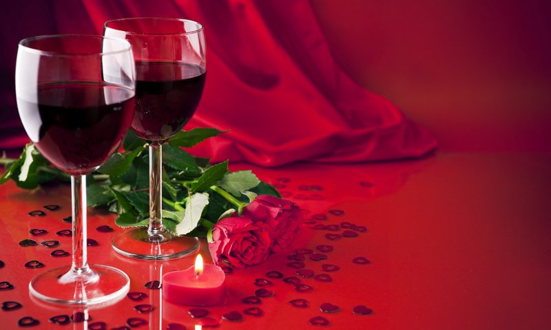 Обои цветы, свечи, розы, красные, вина, flowers, candles, roses, red, wine разрешение 2560x1600 Загрузить