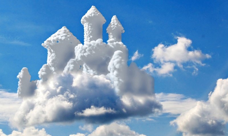 Обои небо, облачный замок, the sky, cloud castle разрешение 2560x1600 Загрузить