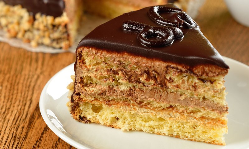 Обои сладкое, торт, кусочек, шоколадная глазурь, крем, sweet, cake, piece, chocolate glaze, cream разрешение 1920x1200 Загрузить