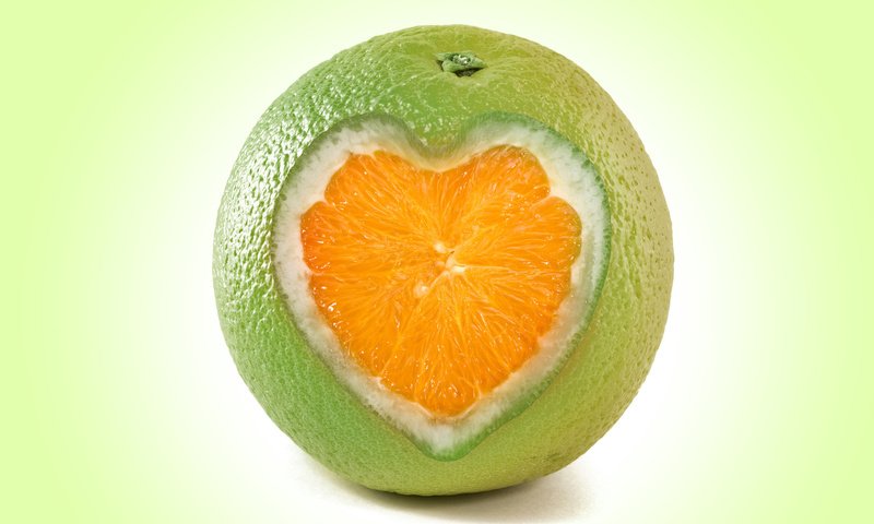 Обои сердце, рендеринг, апельсин, heart, rendering, orange разрешение 3000x2000 Загрузить