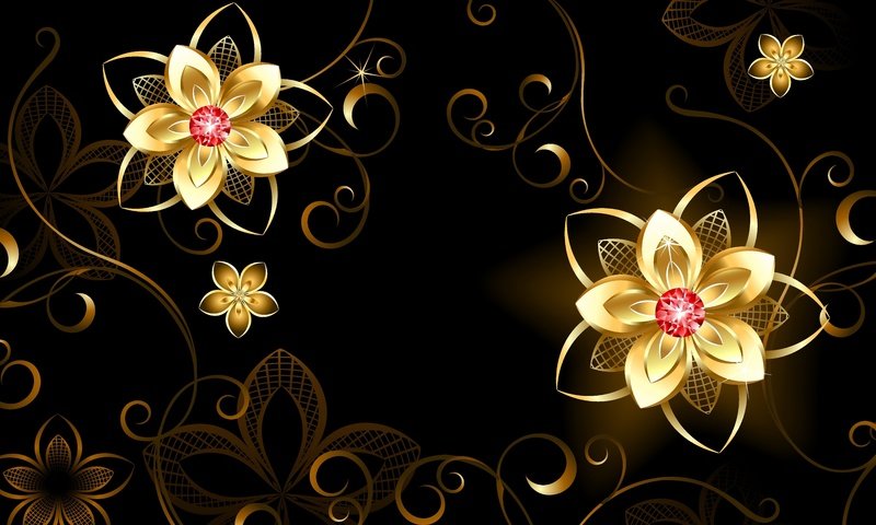 Обои цветы, фон, узор, flowers, background, pattern разрешение 6891x4119 Загрузить